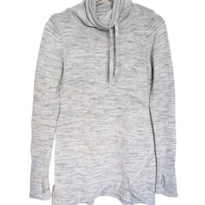 Dakini Cowl Neck Knit Drawstring Sweater‎ Tunic Gray
Womens Size XS